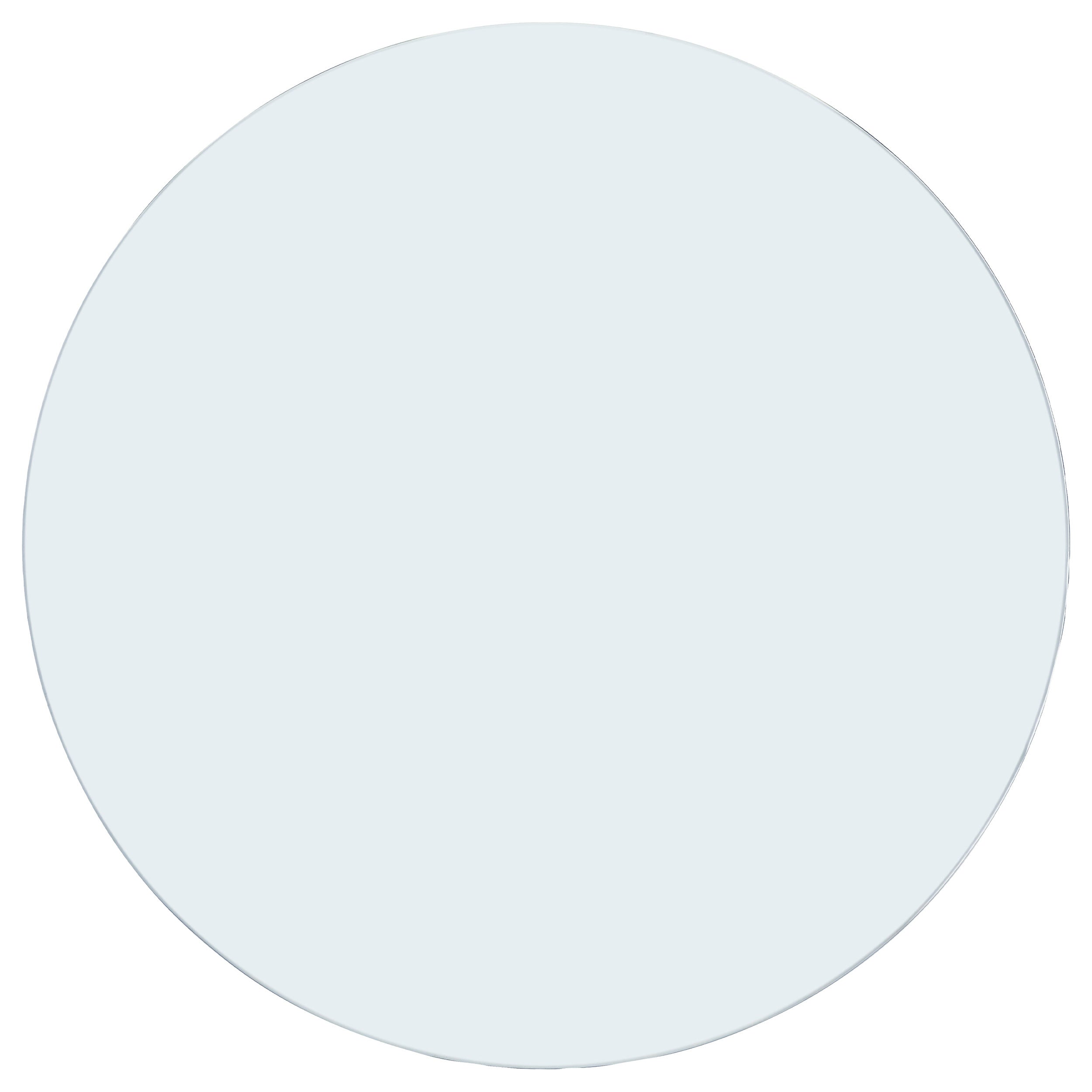 52-inch 12mm Round Clear Tempered Glass Top
