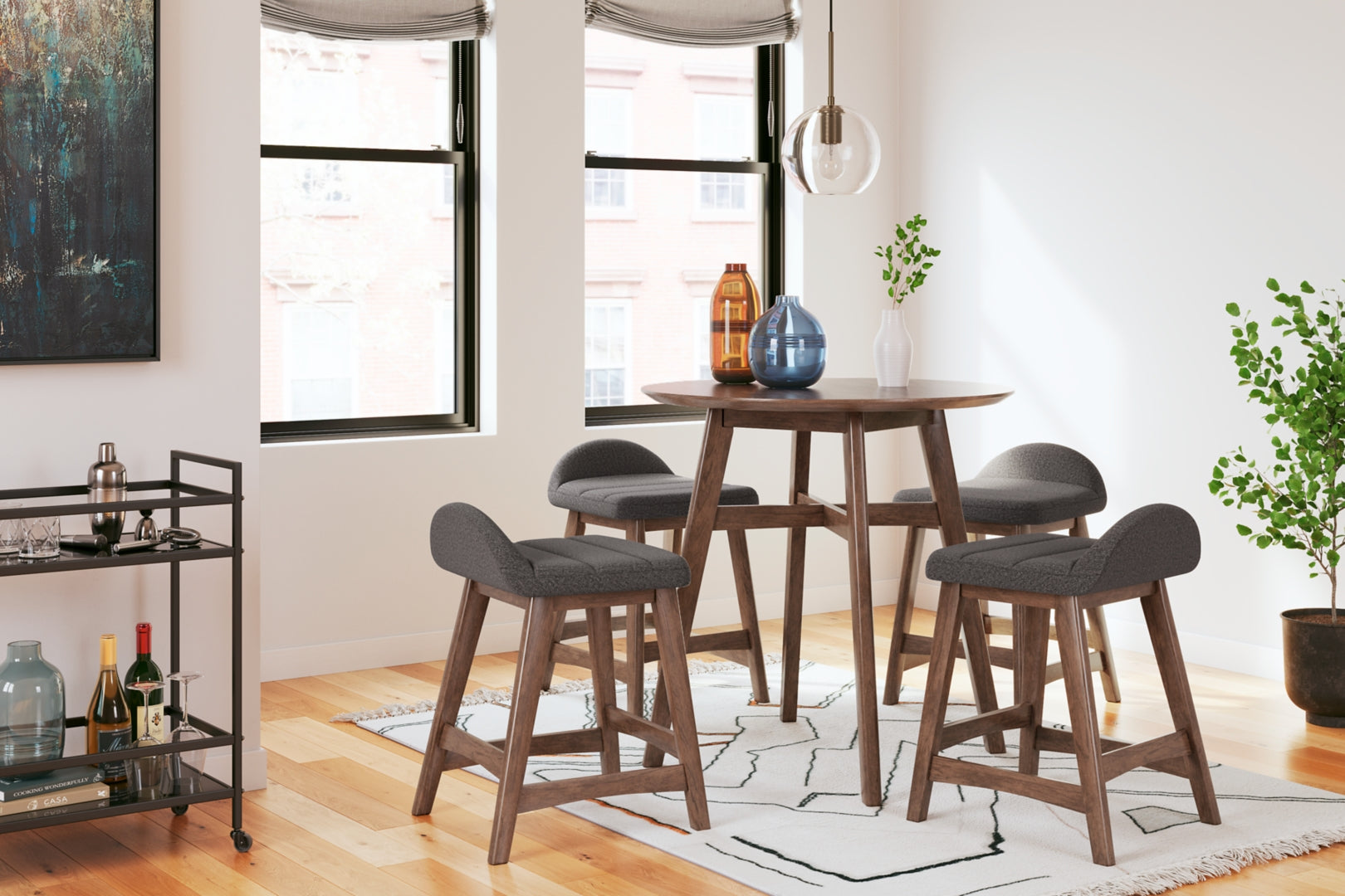 Lyncott Counter/Standard Height Dining Table Set