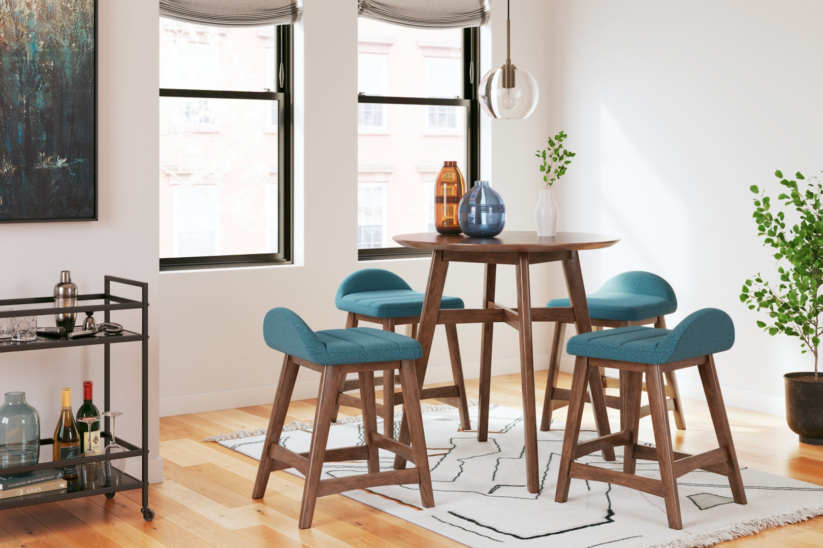 Lyncott Counter/Standard Height Dining Table Set