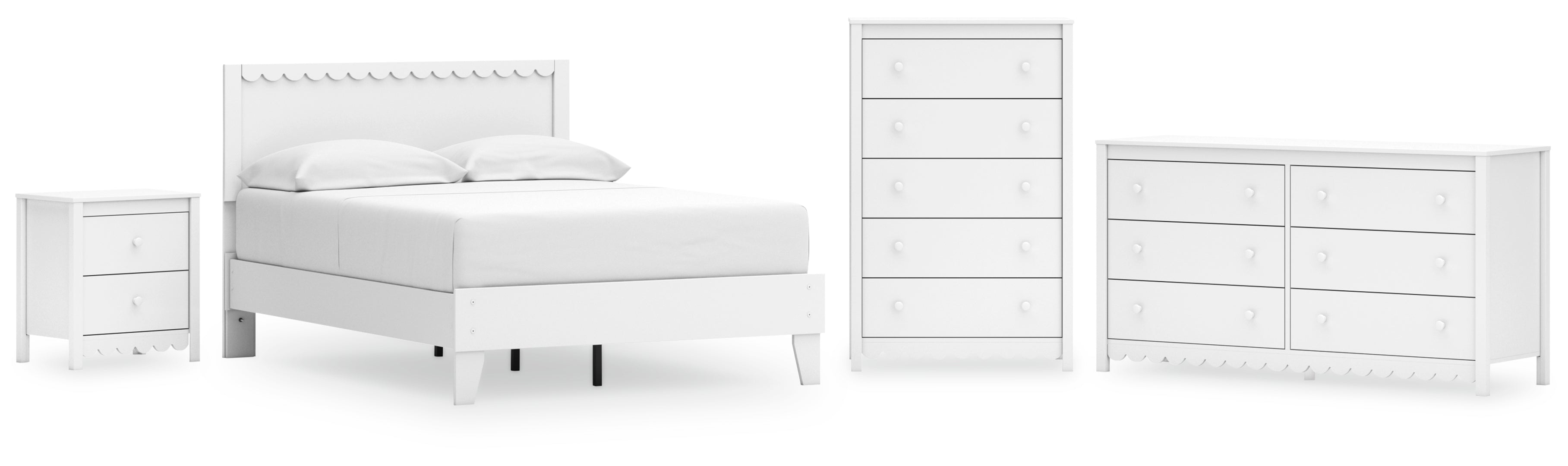 Gerridan White Panel Bedroom Set