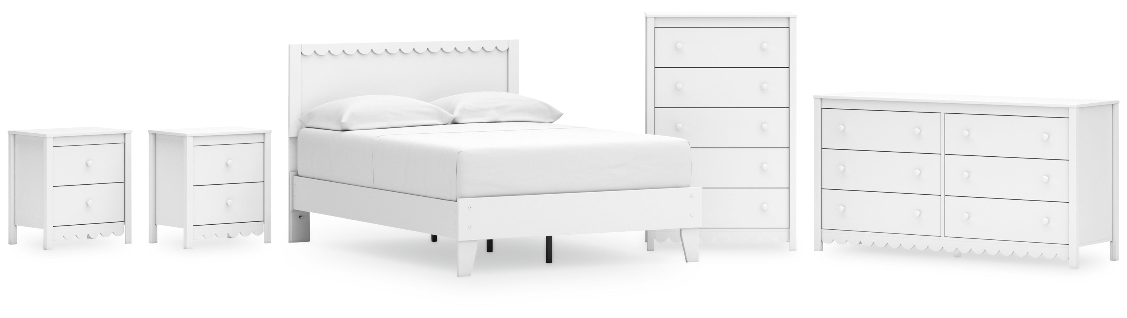 Gerridan White Panel Bedroom Set
