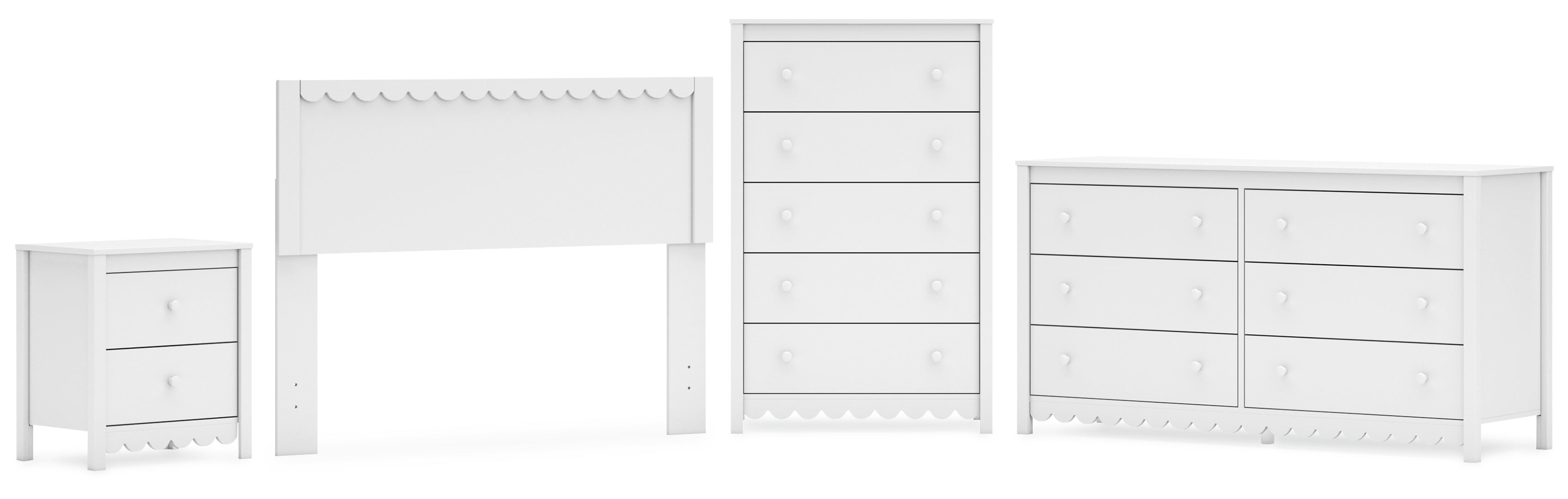 Gerridan White Panel Bedroom Set