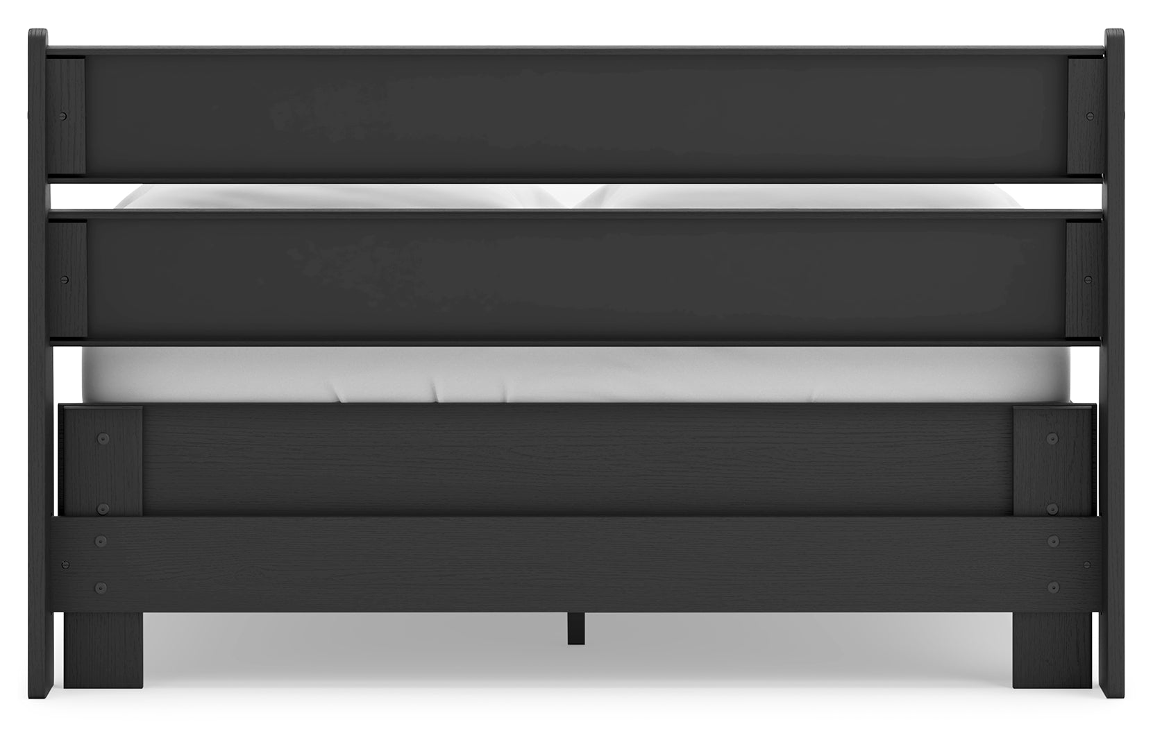 Socalle White or Blue Panel Headboard Bedroom Set