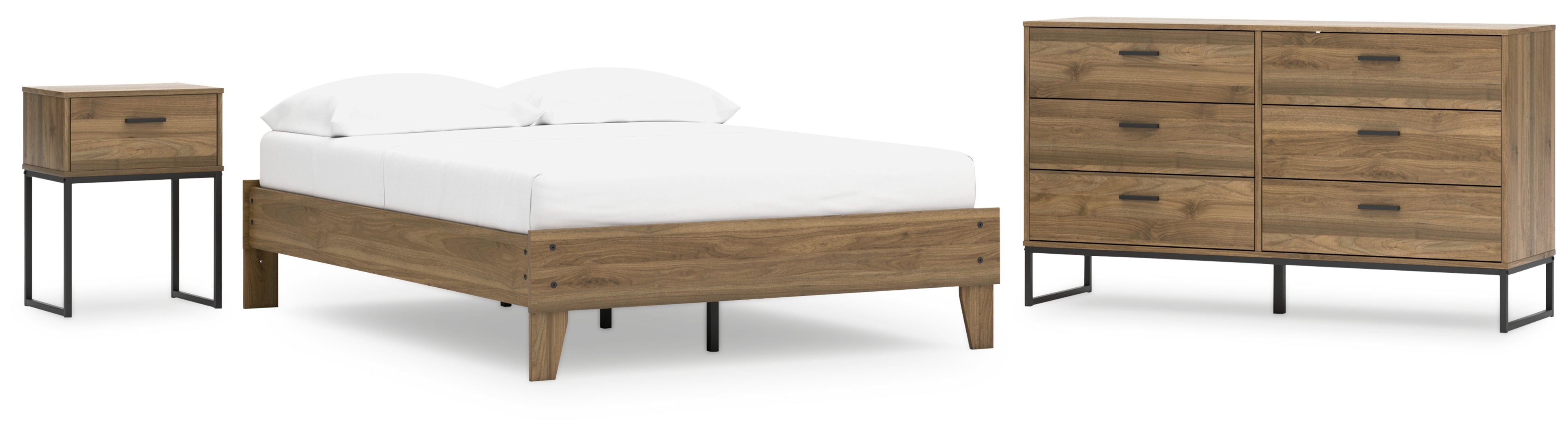 Deanlow Brown Panel Headboard Bedroom Set