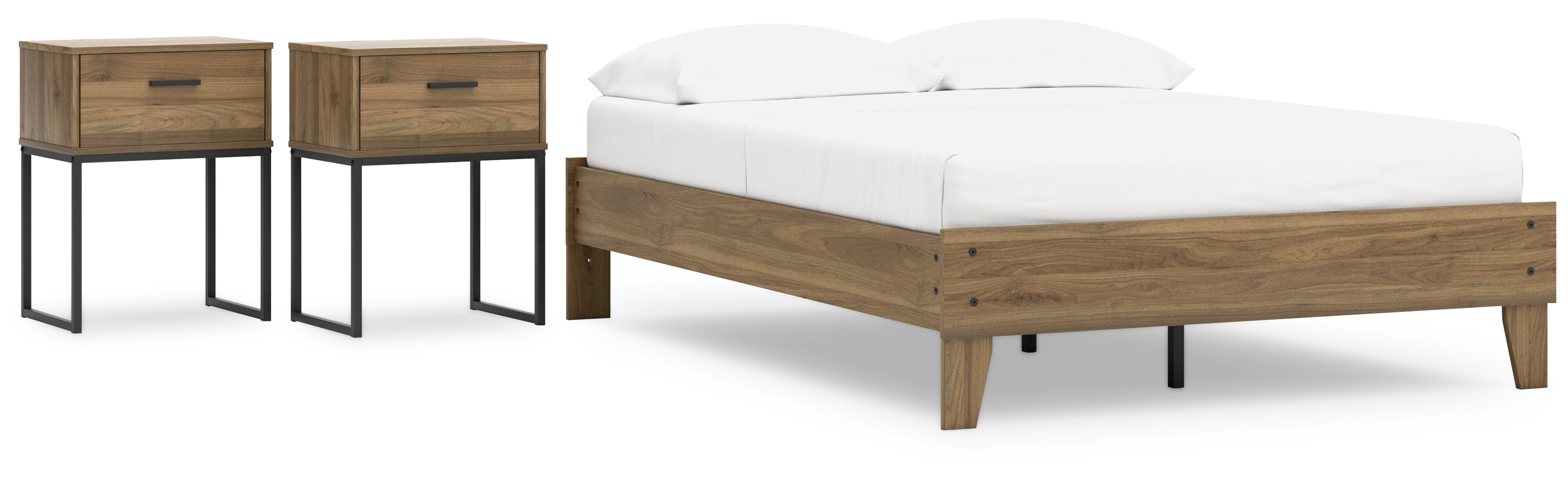 Deanlow Brown Panel Headboard Bedroom Set