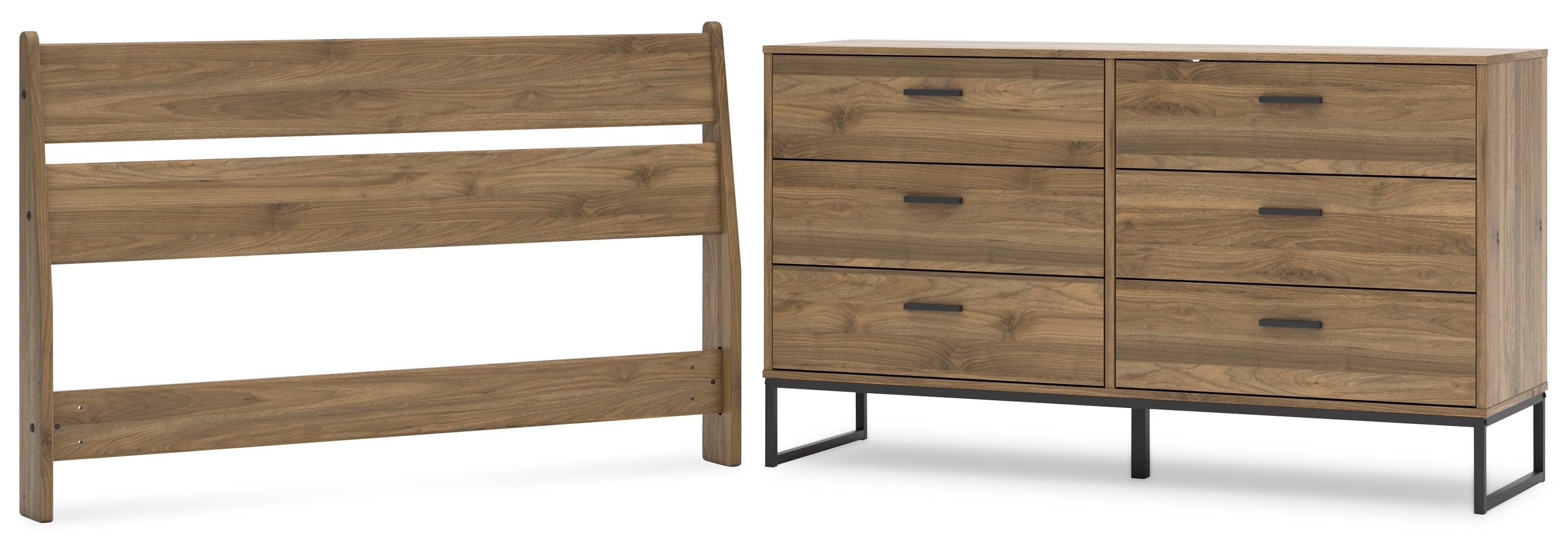 Deanlow Brown Panel Headboard Bedroom Set