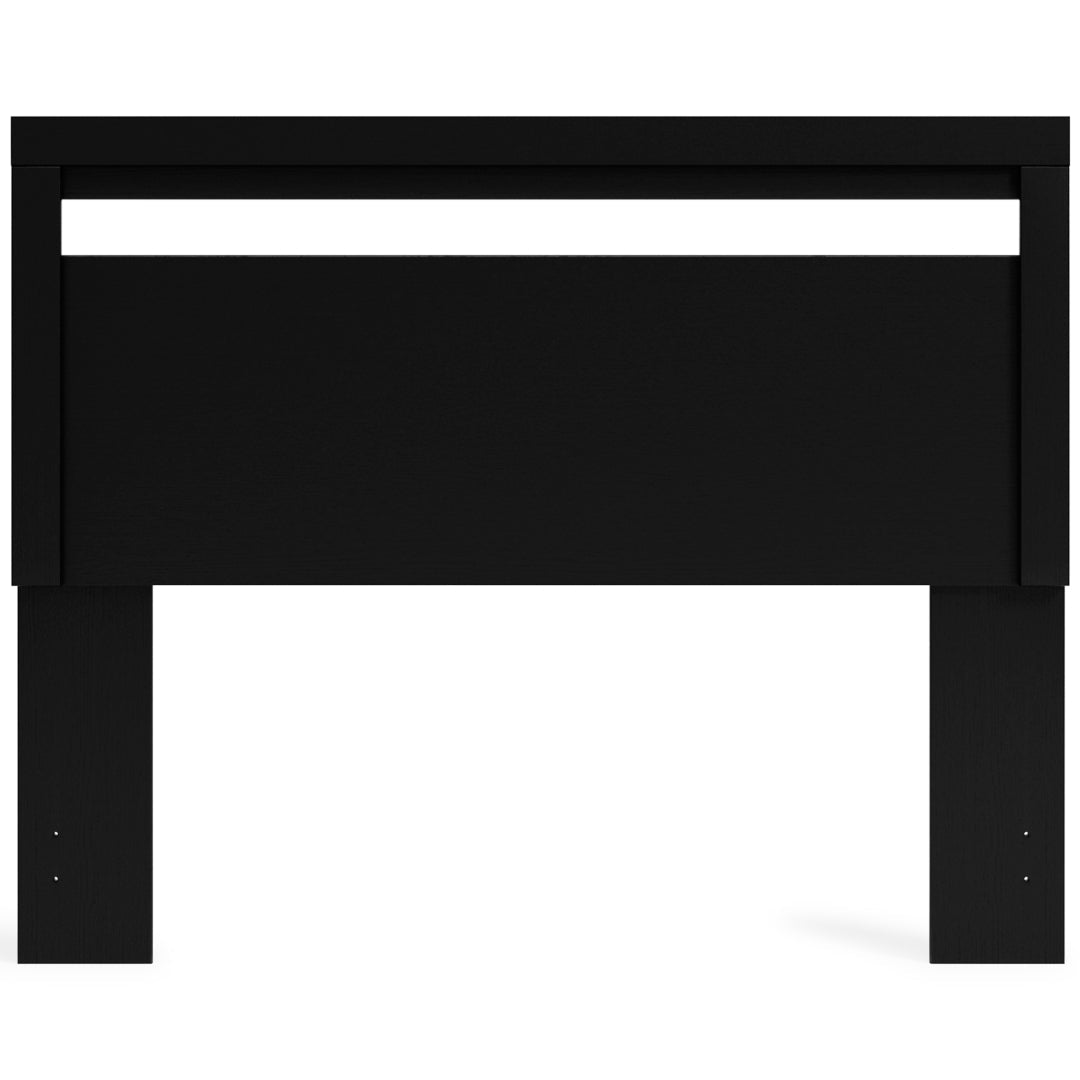 Finch Black Panel Headboard Bedroom Set