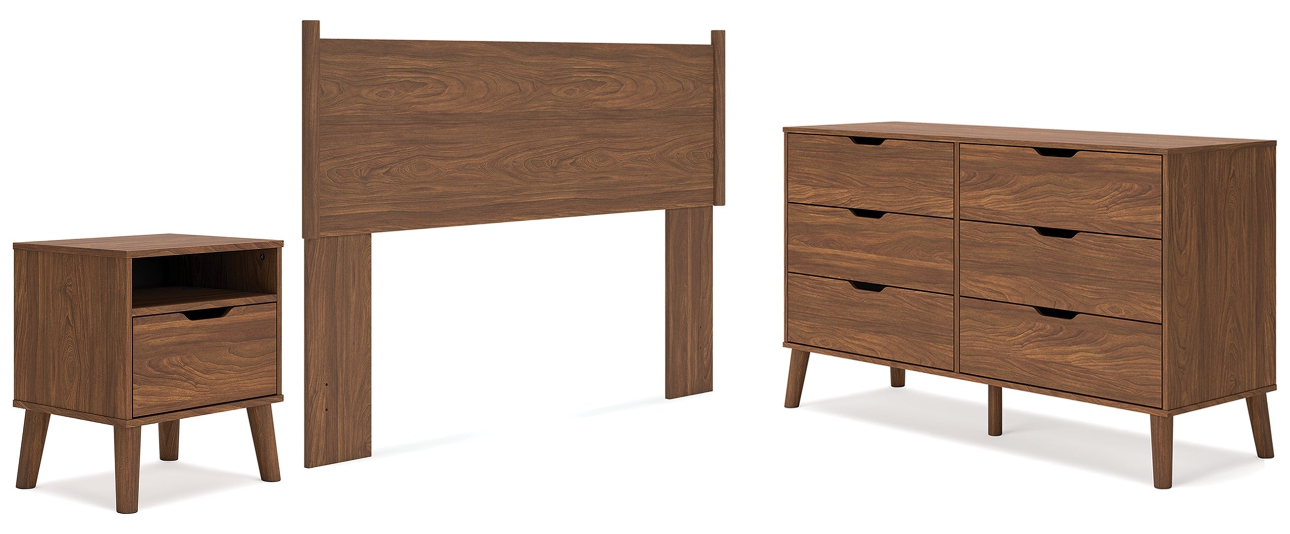 Fordmont Brown Panel Headboard Bedroom Set