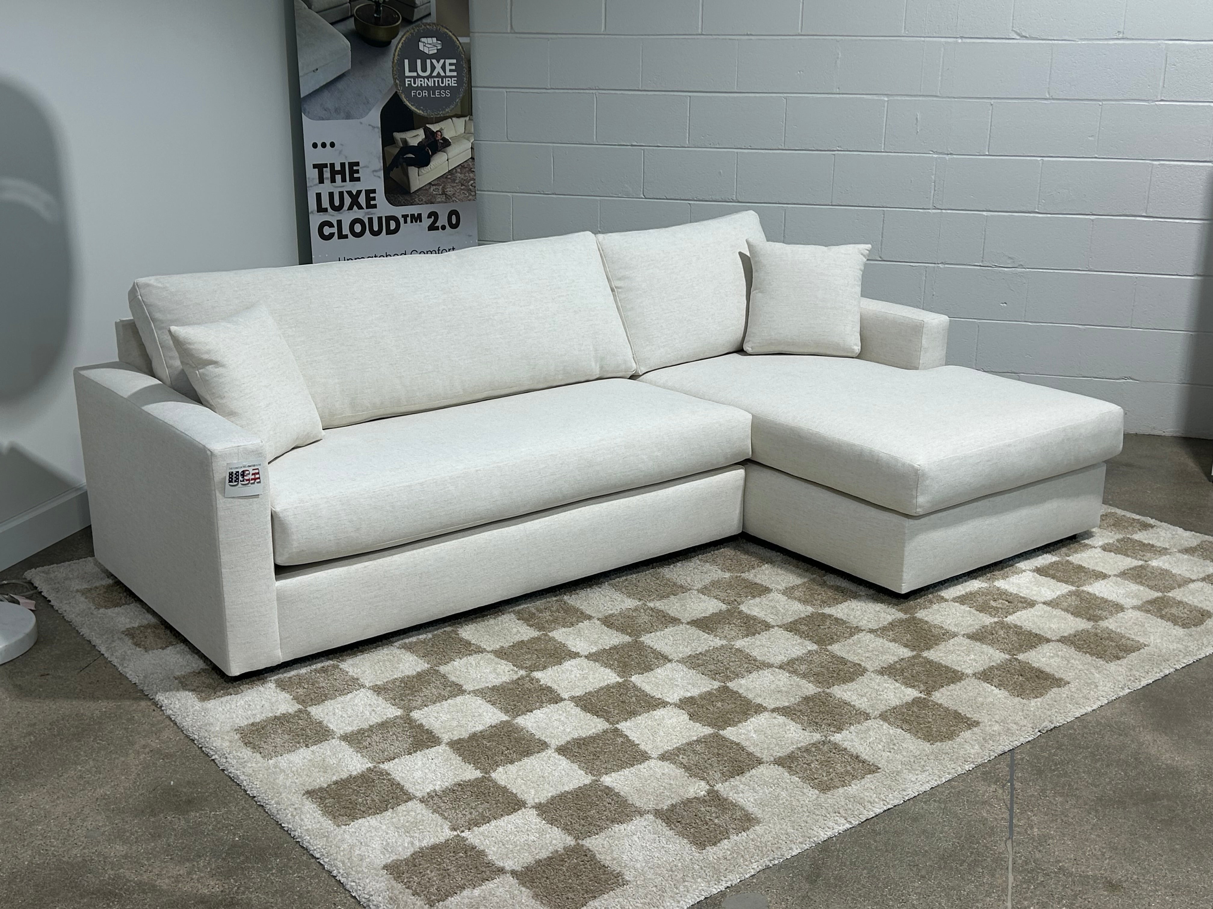 Ashland 2-Piece Bench-Seat Sectional Sofa