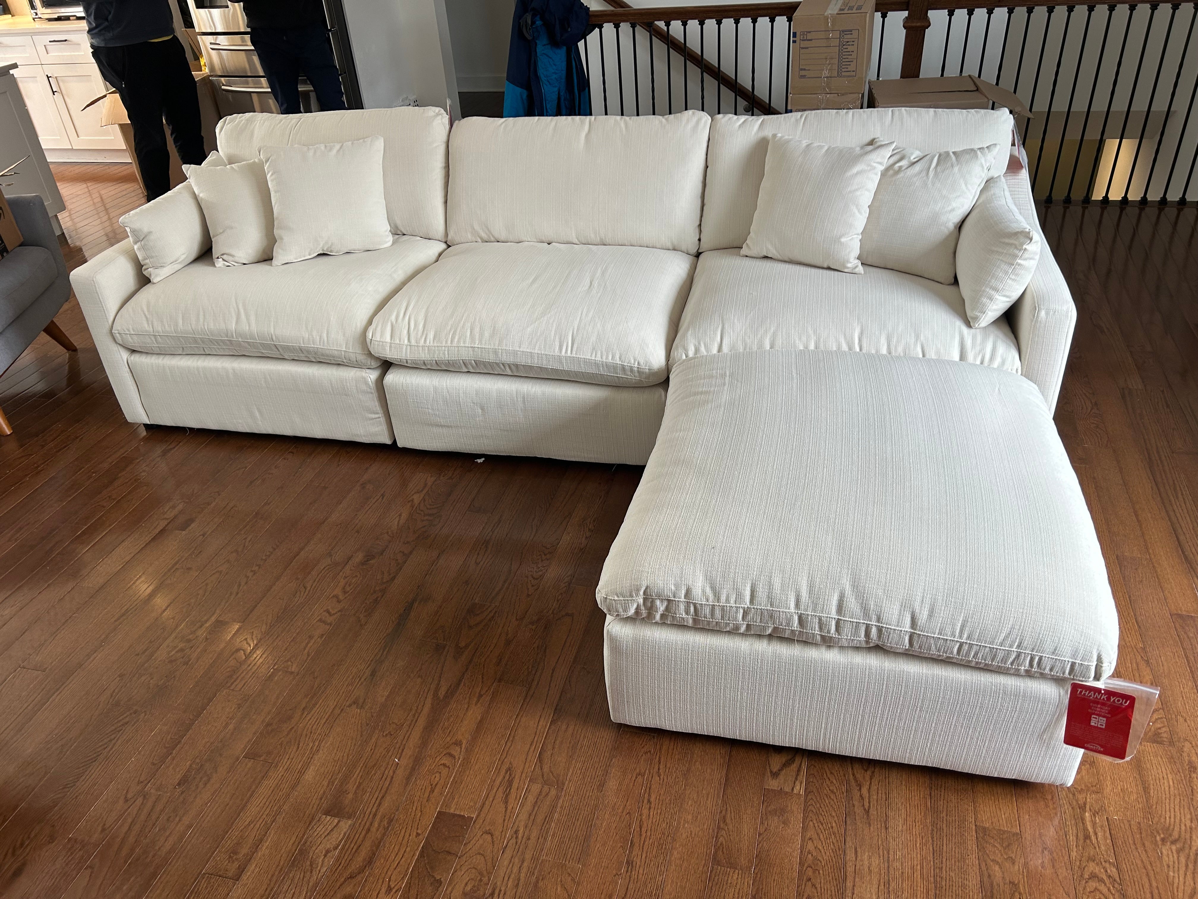 Velari Slope Arm Collection - Ivory/Charcoal