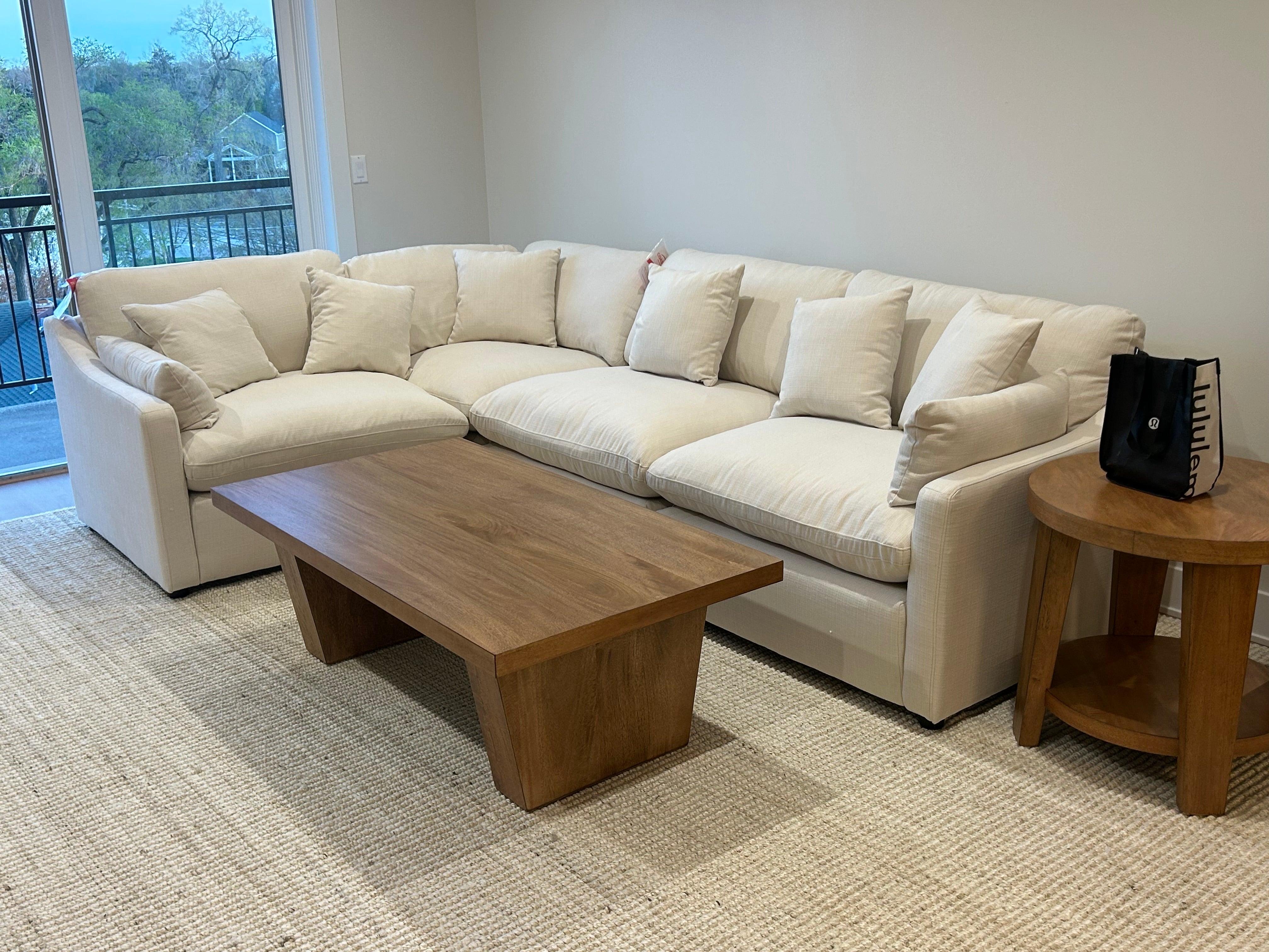 Velari Slope Arm Collection - Ivory/Charcoal