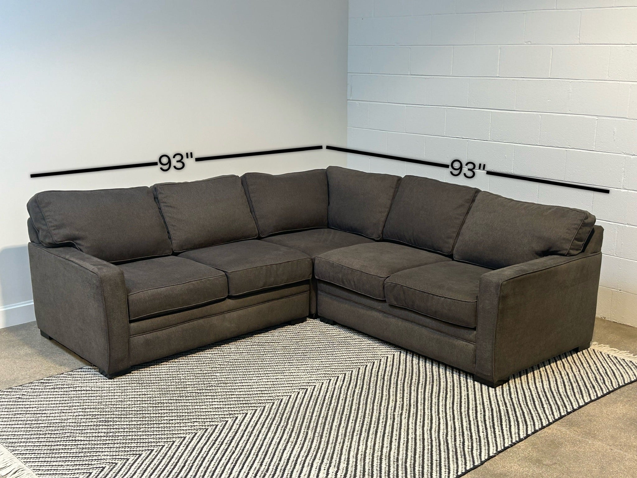 Macy's 3-Piece Sectional Couch (Refurbished)