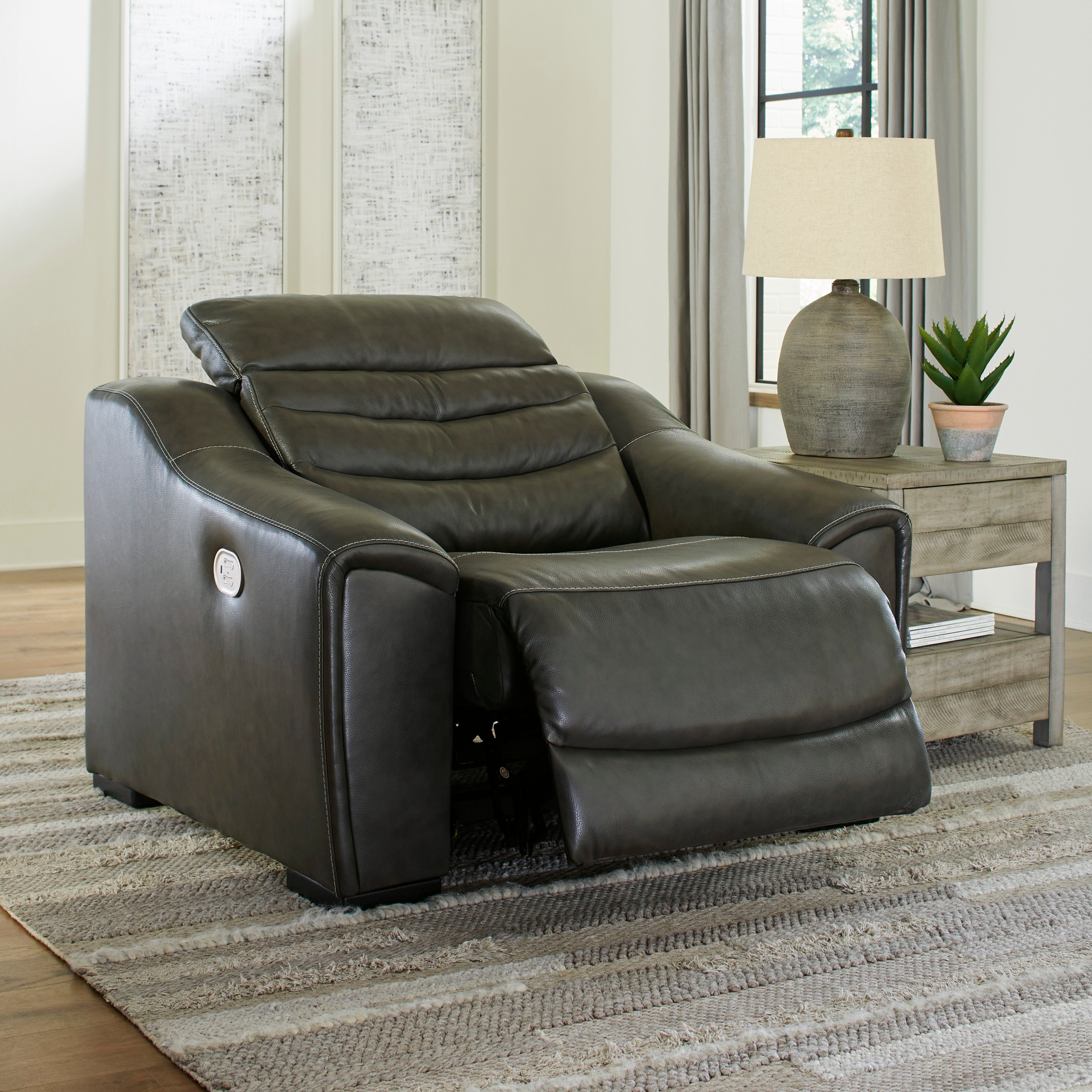 Cortland Genuine Leather Reclining Sofa and Loveseat