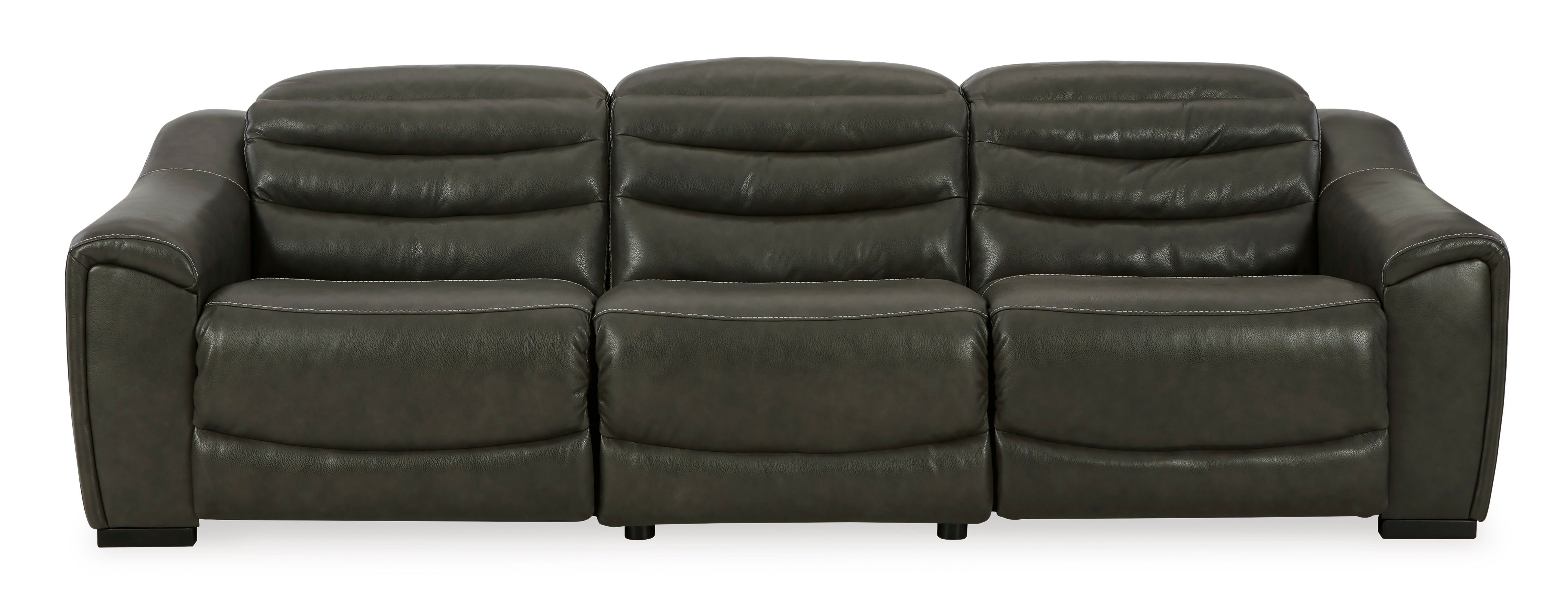 Cortland Genuine Leather Reclining Sofa and Loveseat