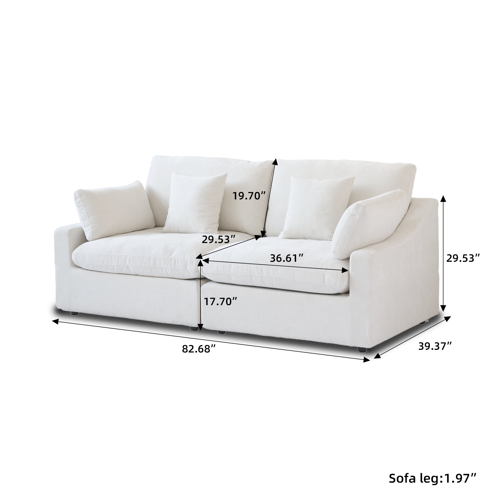 Nova Slope Arm Cloud Collection - Ivory