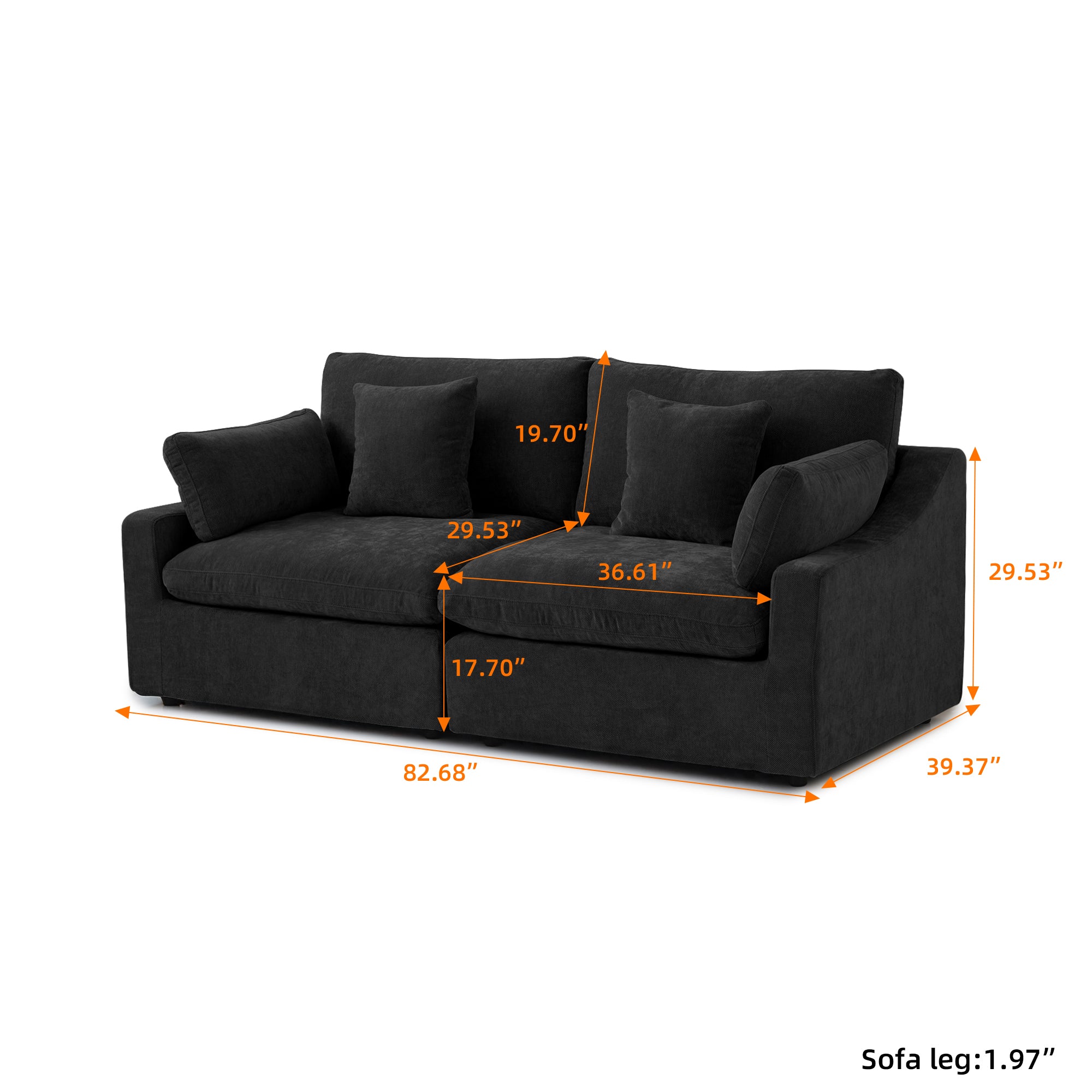 Nova Slope Arm Cloud Collection - Onyx