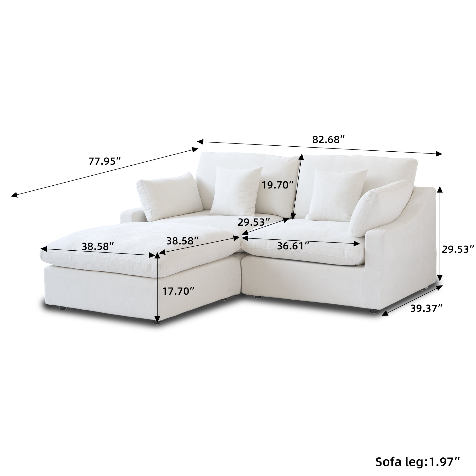 Nova Slope Arm Cloud Collection - Ivory