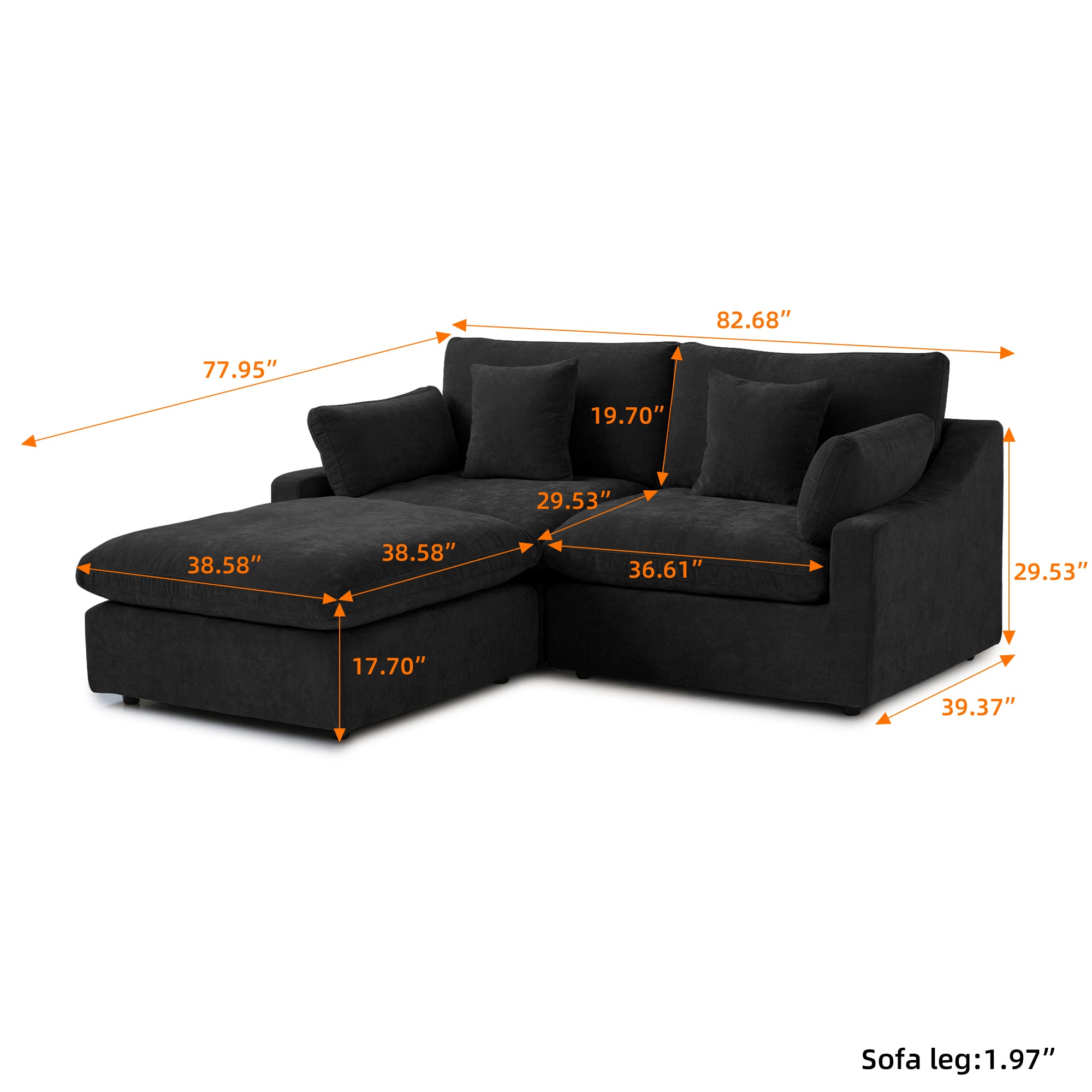 Nova Slope Arm Cloud Collection - Onyx