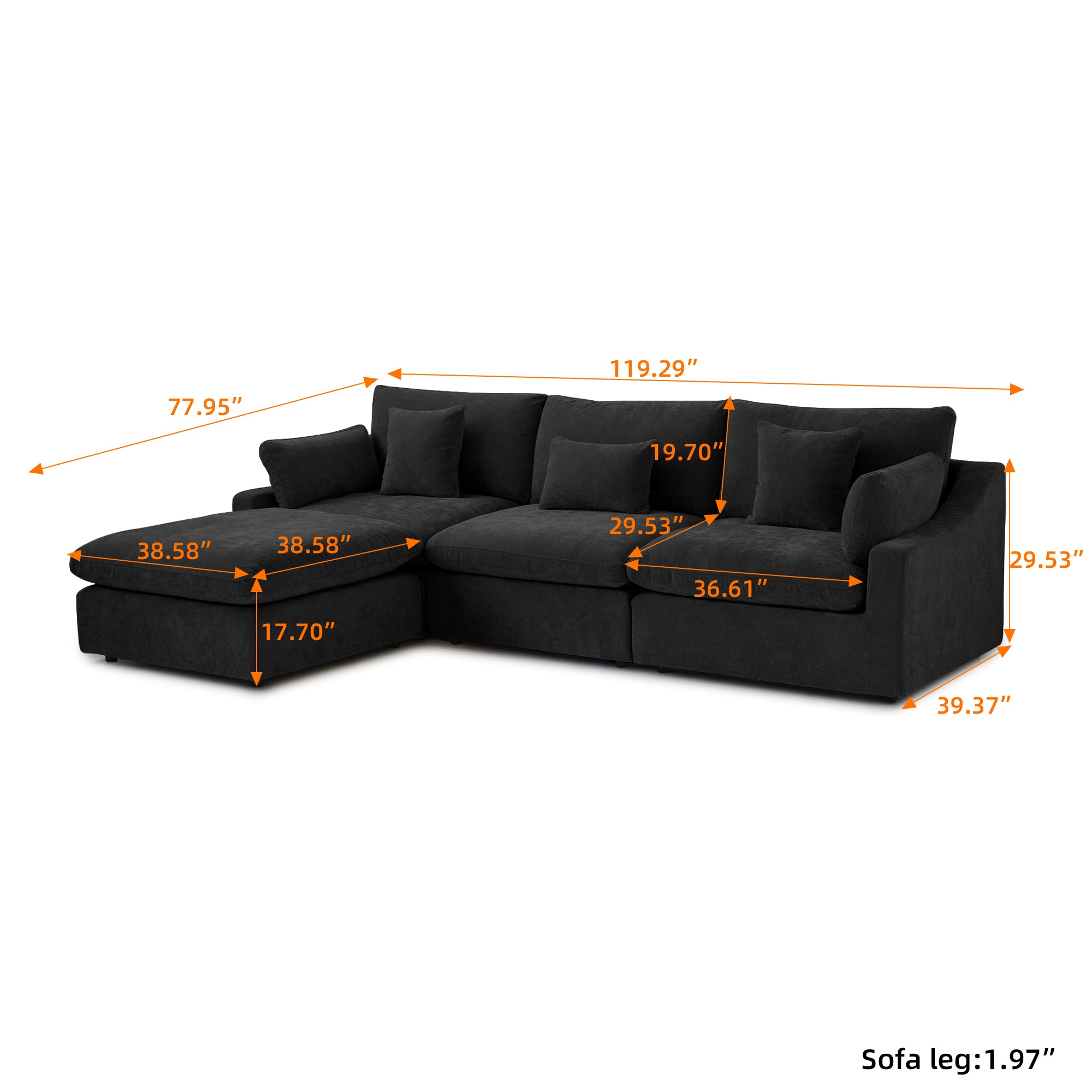 Nova Slope Arm Cloud Collection - Onyx