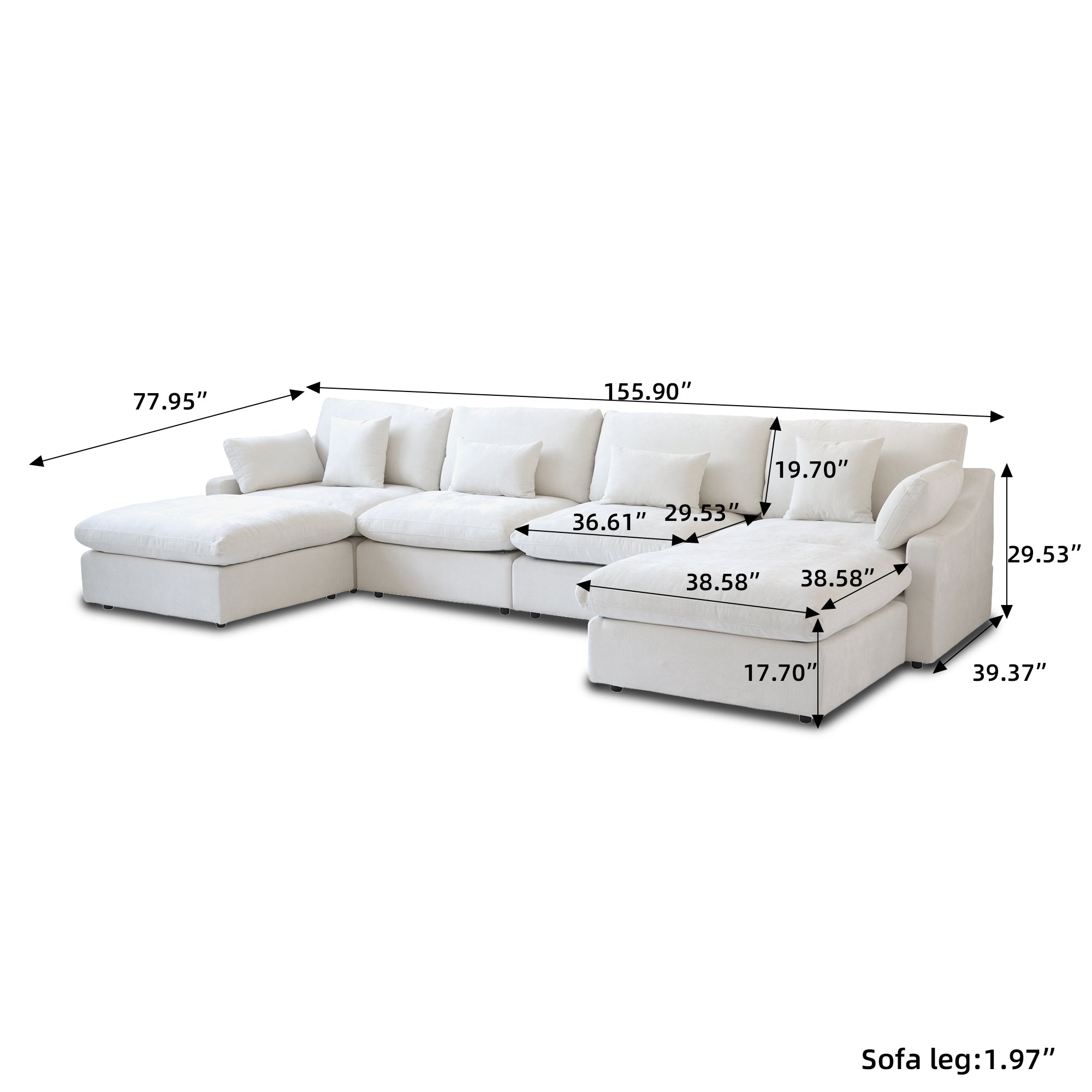 Nova Slope Arm Cloud Collection - Ivory