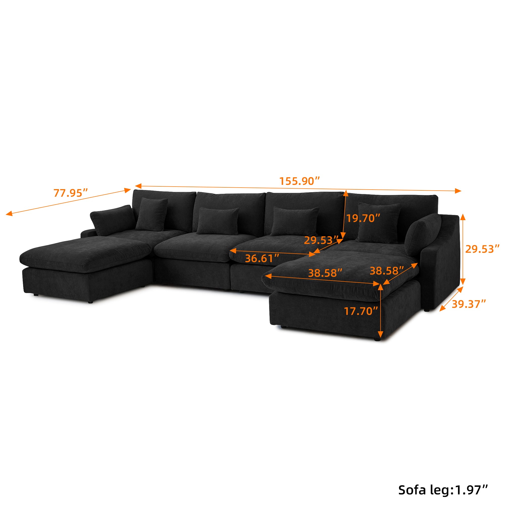Nova Slope Arm Cloud Collection - Onyx
