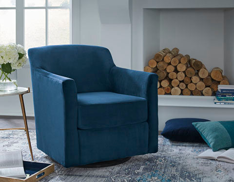 Bradney Swivel Accent Chair (Fabric)