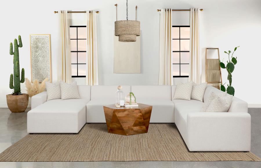 Freddie Upholstered Modular Sectional Sofa Pearl