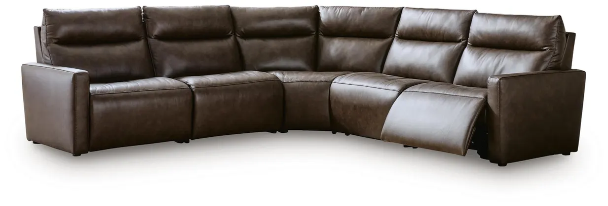 ModZ Leather Reclining Sectional