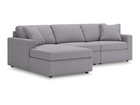 Nuvella 3 Piece Sectional (Customizable)