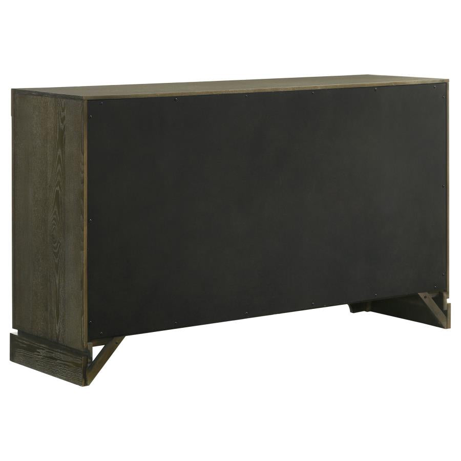 Gran Park 6-Drawer Dresser Cabinet Dark Cocoa
