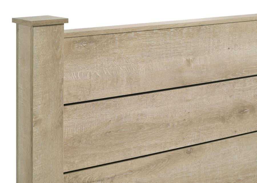 Oakglen Panel Bed Weathered Oak