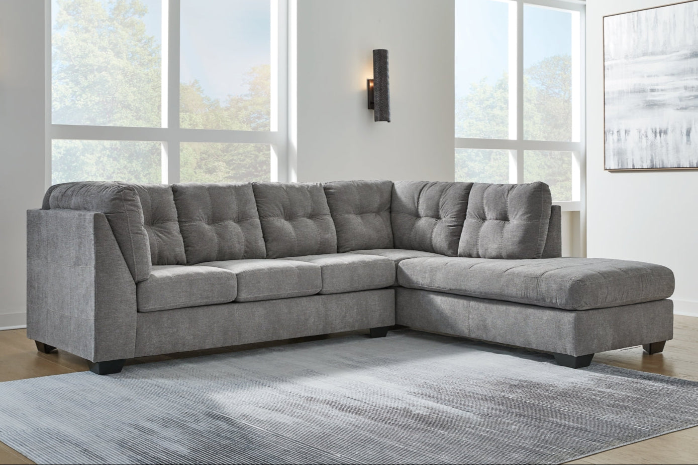 Marleton 2-Piece Sectional with Ottoman
