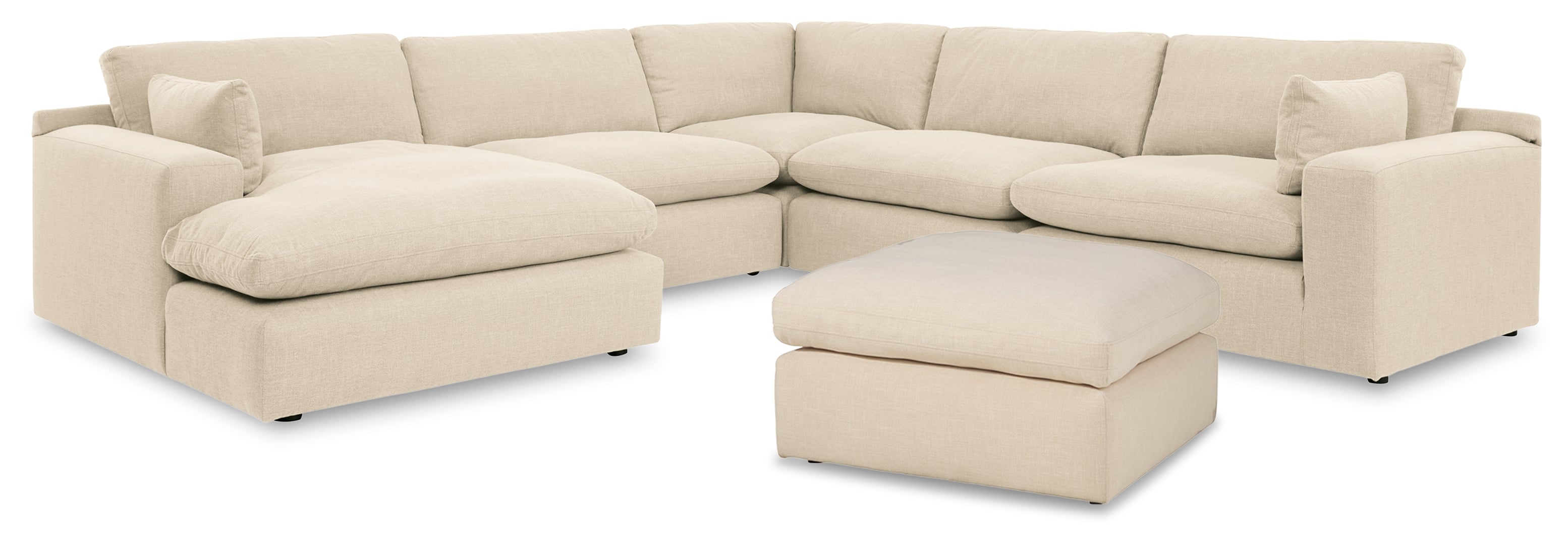 Elyza 4-5 Piece Sectional with Ottoman (Customizable)