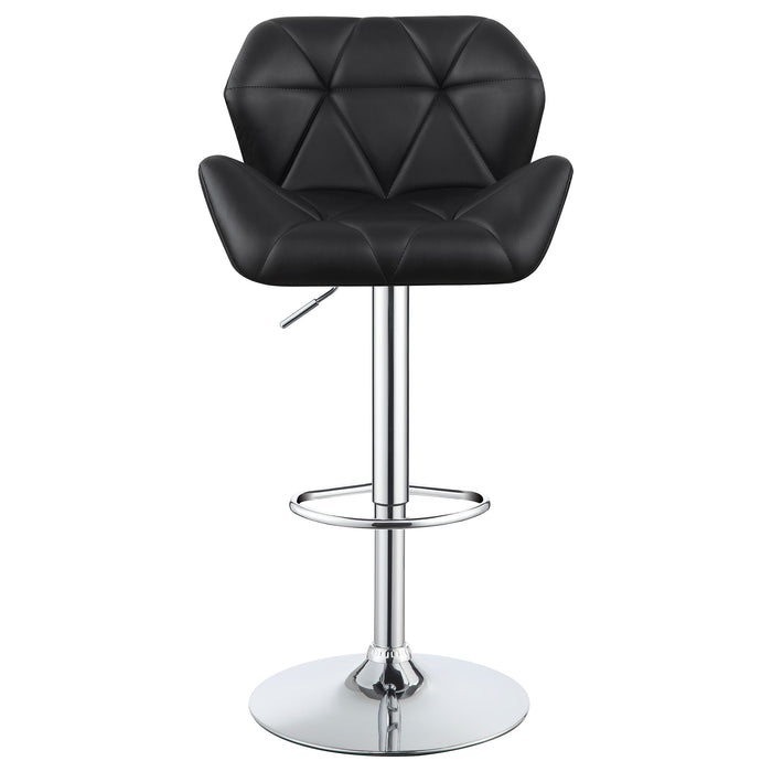 Berrington Upholstered Adjustable Bar Stool Grey (Set of 2)