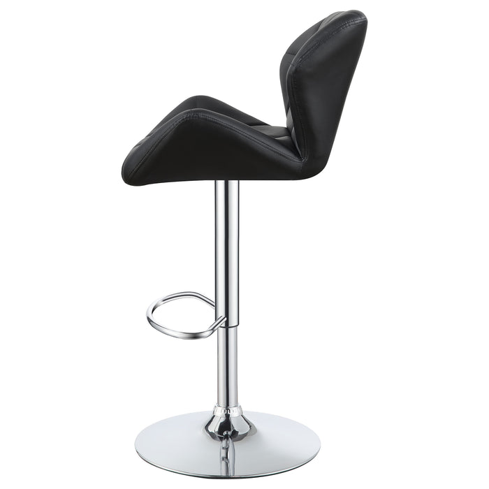 Berrington Upholstered Adjustable Bar Stool Grey (Set of 2)