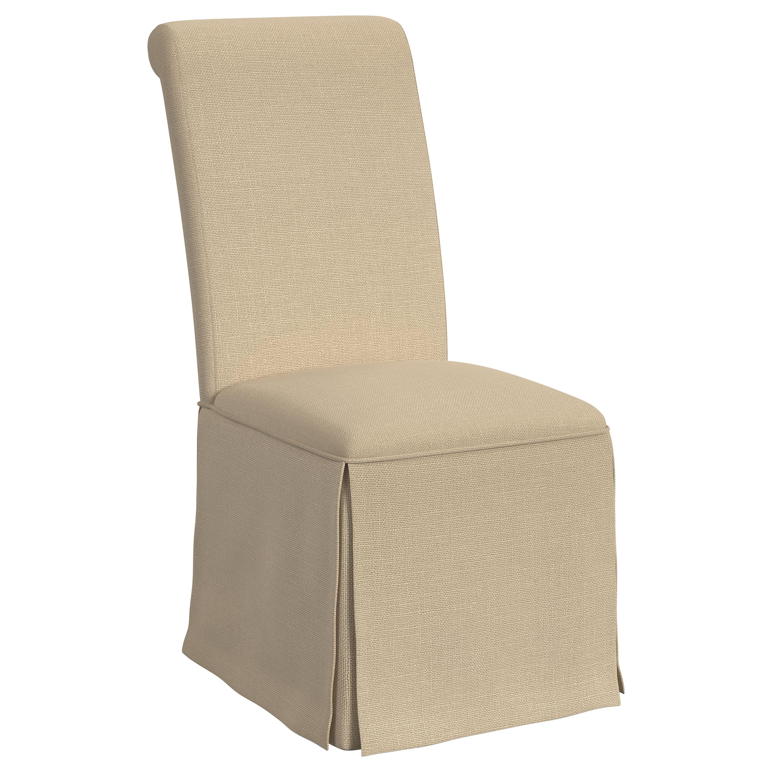 Shawna Upholstered Skirted Side Chair Light Grey (Set of 2)