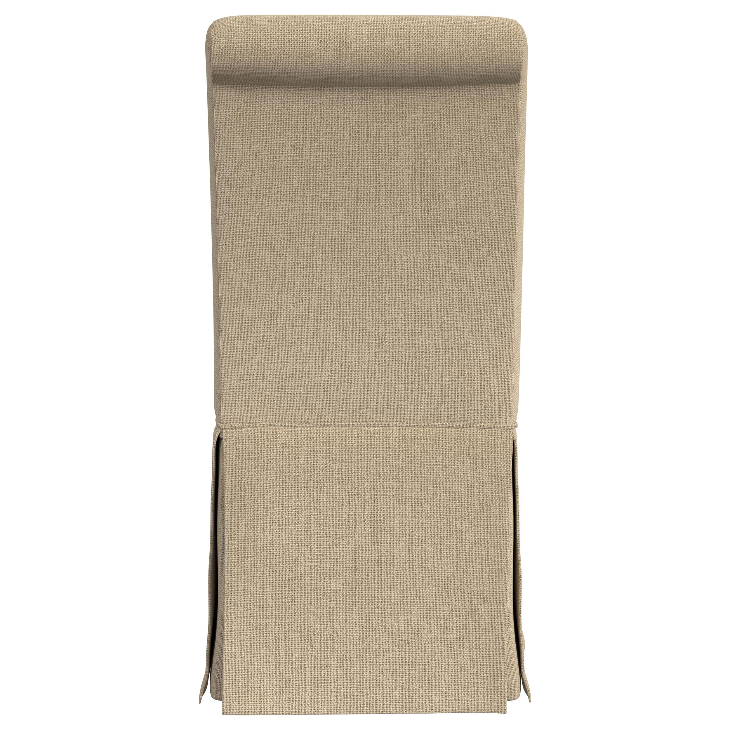 Shawna Upholstered Skirted Side Chair Light Grey (Set of 2)