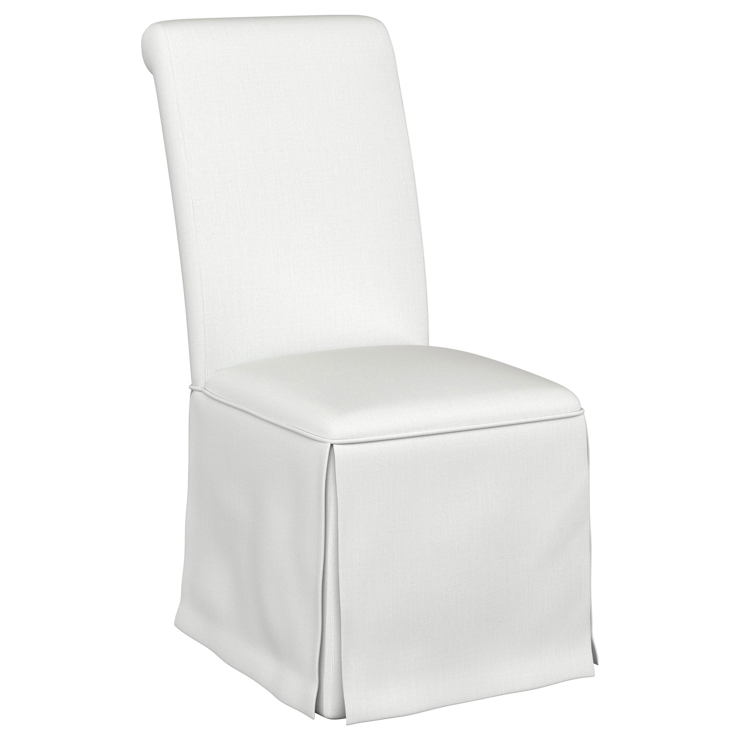 Shawna Upholstered Skirted Side Chair Light Grey (Set of 2)