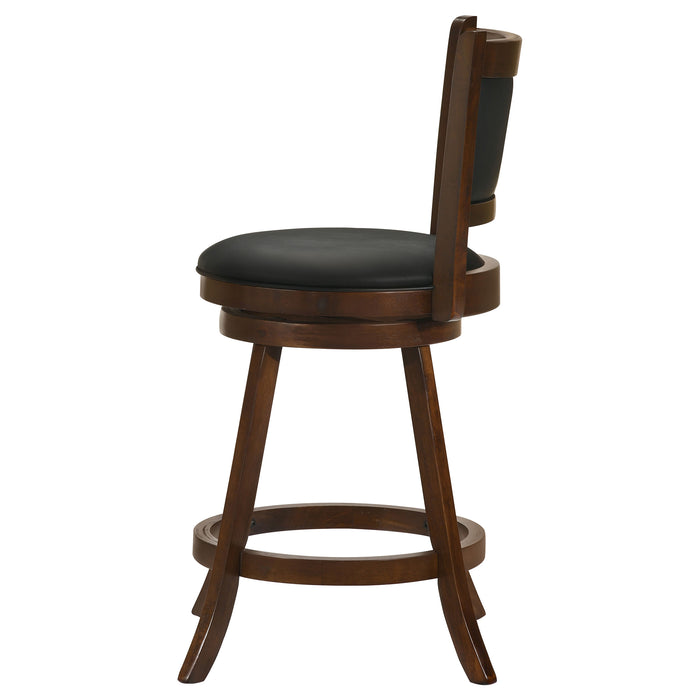 Broxton Upholstered Swivel Bar Chair Chestnut (Set of 2)