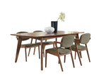 Malone Rectangular Dining Table Set Dark Walnut