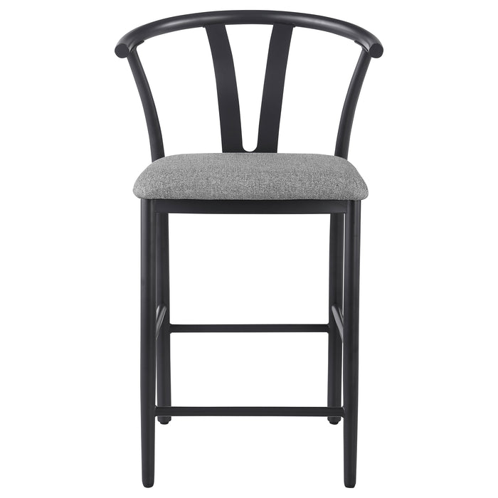 Dolman Counter Height Dining Side Chair Beige (Set of 2)