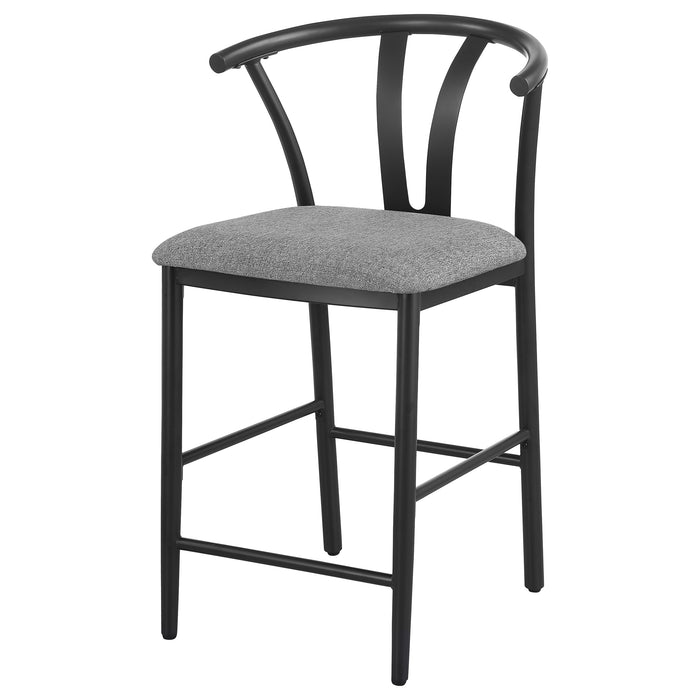 Dolman Counter Height Dining Side Chair Beige (Set of 2)