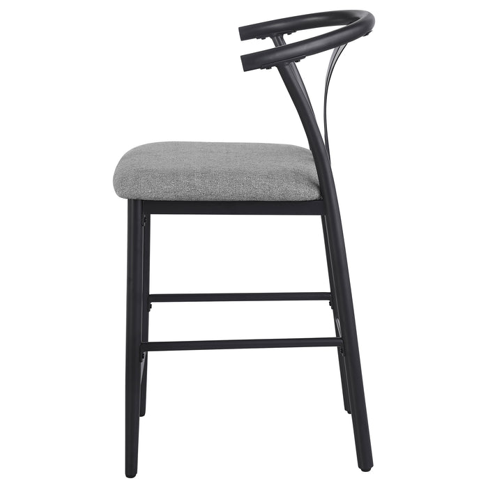 Dolman Counter Height Dining Side Chair Beige (Set of 2)