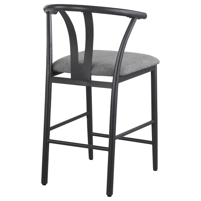 Dolman Counter Height Dining Side Chair Beige (Set of 2)
