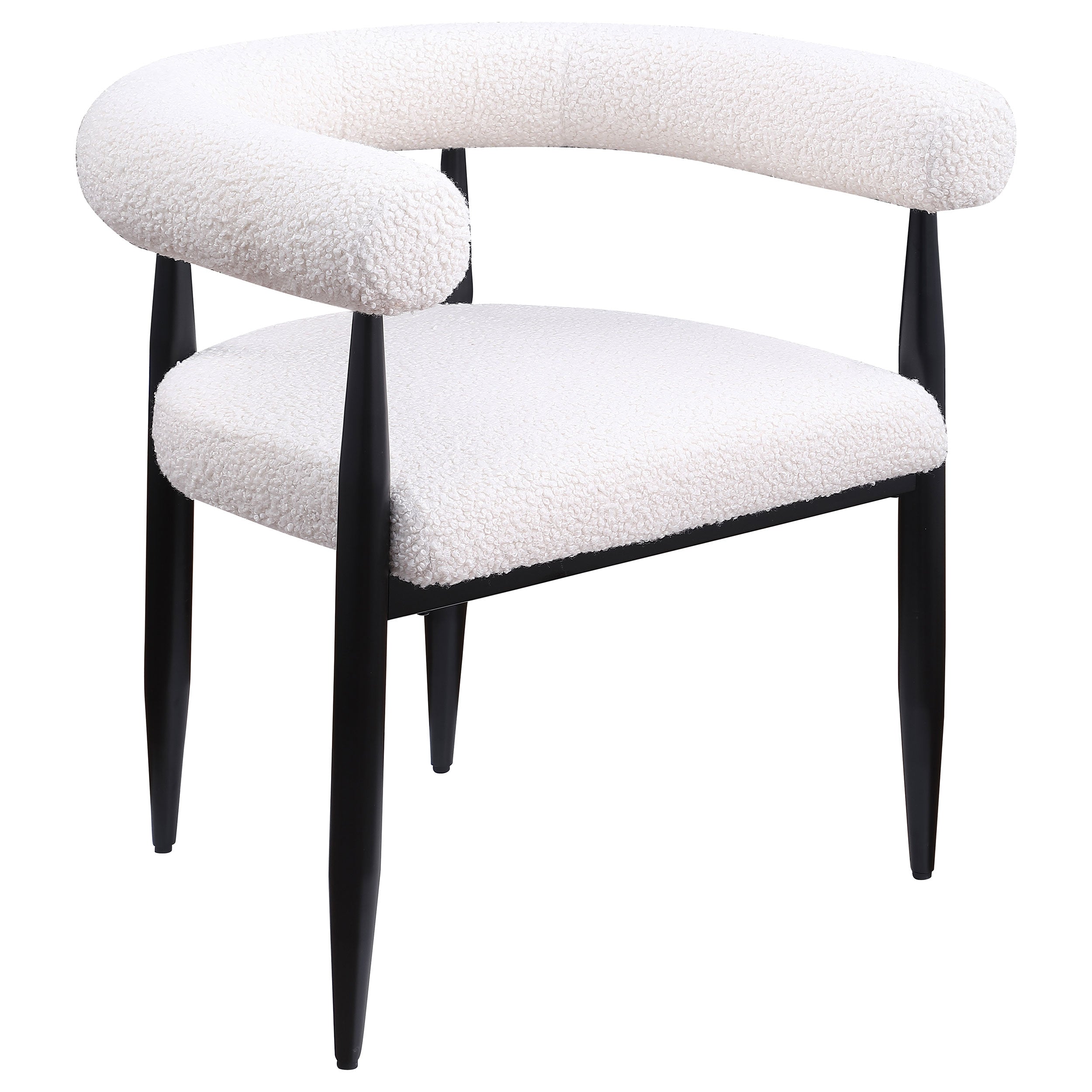 Camden  Round Faux Marble Top Dining Table Set Black
