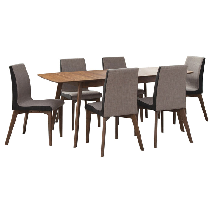 Redbridge  Rectangular Dining Set Natural Walnut