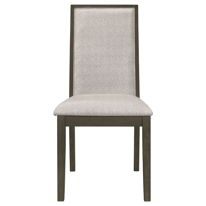Kelly  Rectangular Dining Table Set Dark Grey