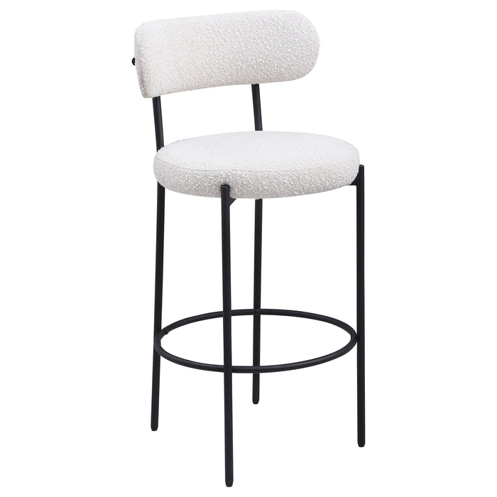 Viola Boucle Upholstered Counter Chair Cream (Set of 2)