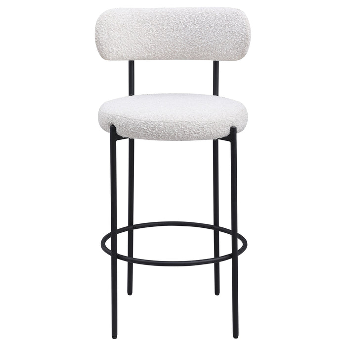 Viola Boucle Upholstered Counter Chair Cream (Set of 2)