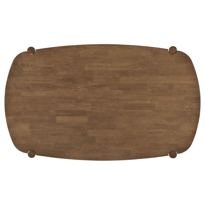 Dortch Oval 63-inch Solid Wood Dining Table Walnut